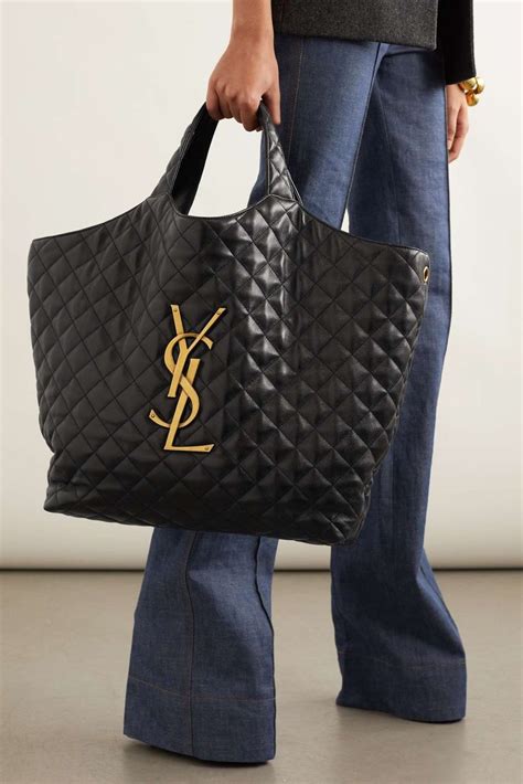 ysl tote bag organizer|ysl large quilted tote bag.